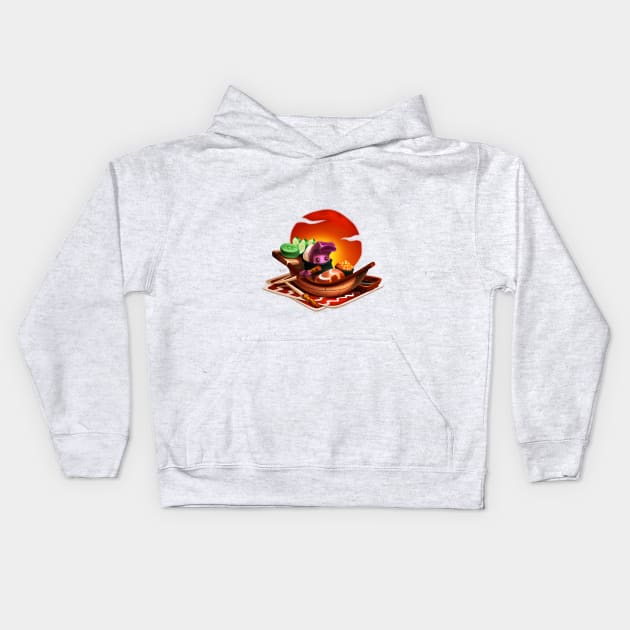 Sailing Sushi Kids Hoodie by Fiocco's